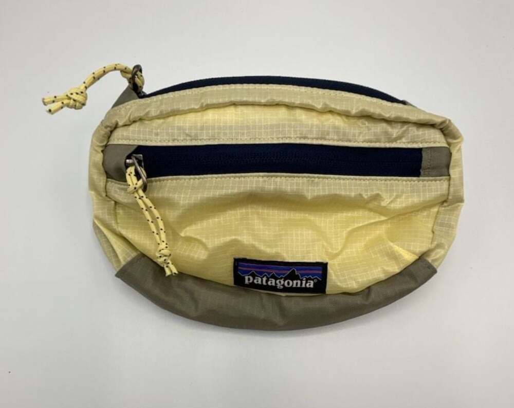 Patagonia Lightweight Travel Mini Hip Pack Yellow Blue Belt Bag